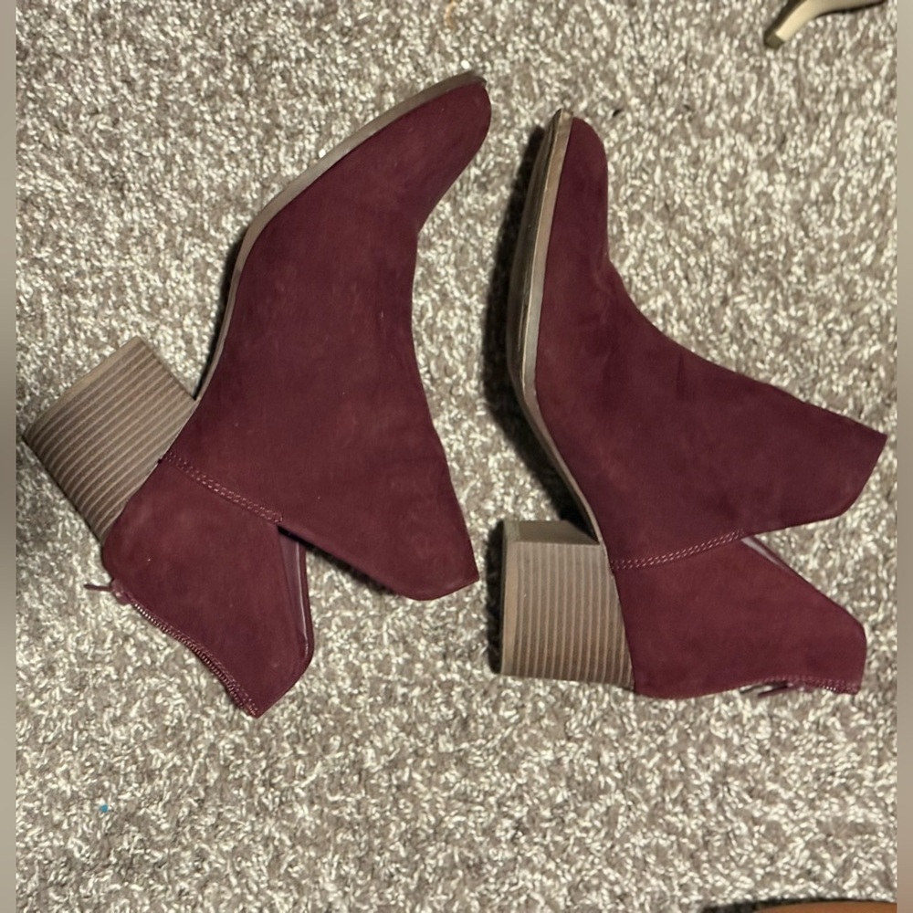 SO Women's Burgundy Ankle Boots